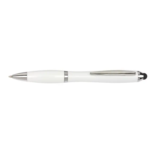 Ручка стилус пластиковая Белый Серебристый 2789-09