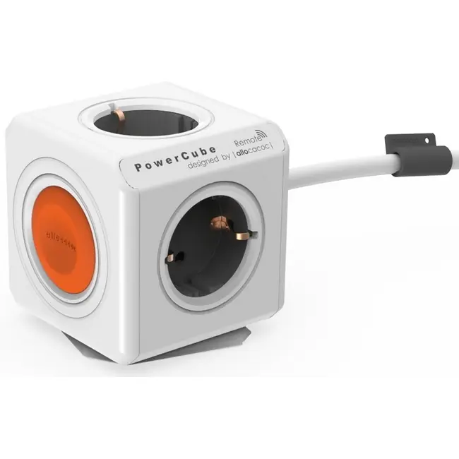 Мережевий розгалужувач PowerCube Extended Remote SINGLE 1.5mm2 DE Белый Серый Оранжевый 1556-01