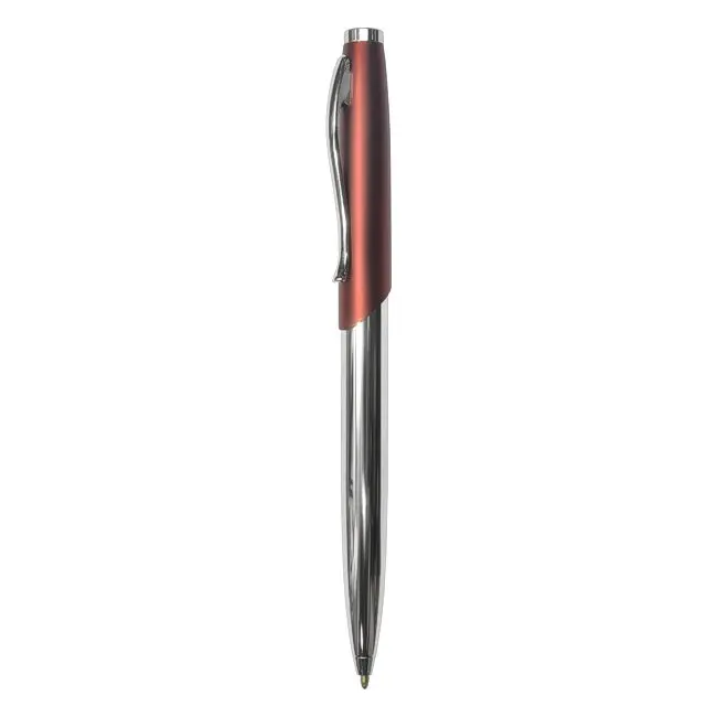 Ручка металева Серебристый Красный 3915-02