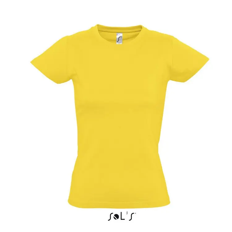 Футболка жіноча з круглим коміром 'SOL'S' IMPERIAL WOMEN Желтый 3798-10