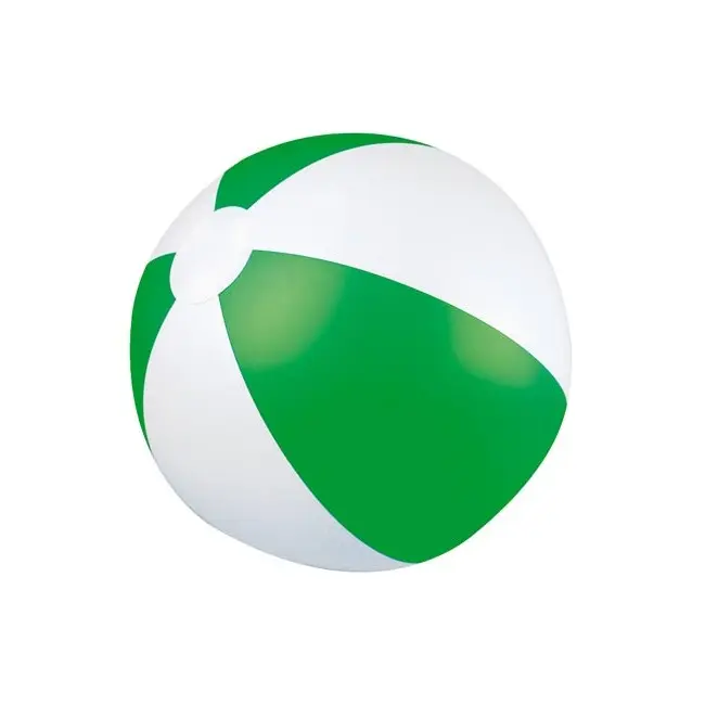 Небольшой 2-х цветный пляжный мяч диаметр 28 см. Зеленый Белый 5288-06