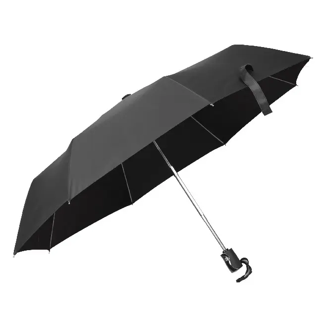 Зонт складной автоматический черный Черный 4606-04