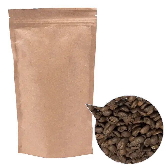 Кава зерно '100% Арабіка Колумбія (без кофеїну)' ДП140х240 крафт 300г Коричневый 13813-08
