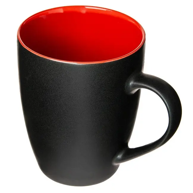 Чашка керамическая 350мл Красный Черный 13148-02