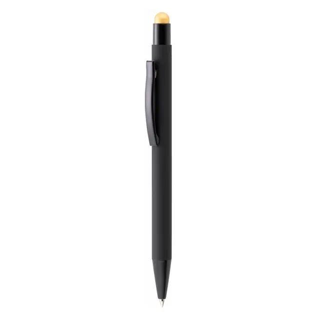 Ручка стилус шариковая металлическая Черный Желтый 12605-03