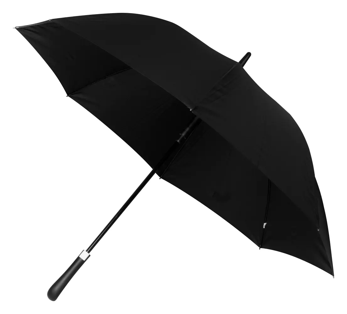 Зонт трость Черный Серебристый 11768-02
