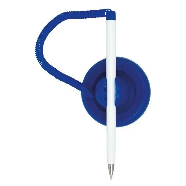 Ручка на підставці пластикова Серебристый Синий 8708-02
