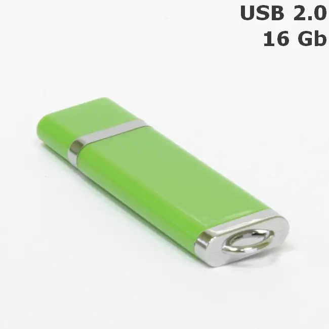 Флешка 'Lighter' 16 Gb USB 2.0 Зеленый Серебристый 3676-06