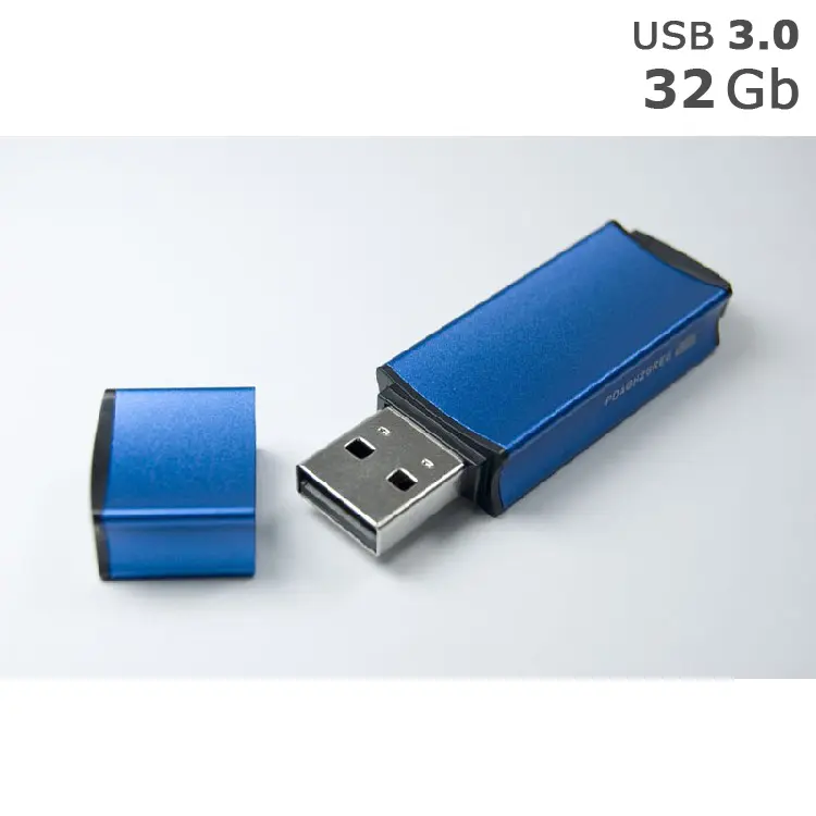 Флешка 'GoodRAM' 'EDGE' под логотип 32 Gb USB 3.0 голубая Синий 5266-01