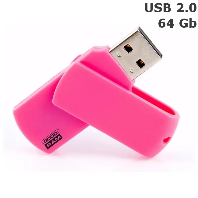 Флешка 'GoodRAM' 'COLOUR' 64 Gb USB 2.0 рожева Розовый 6326-03