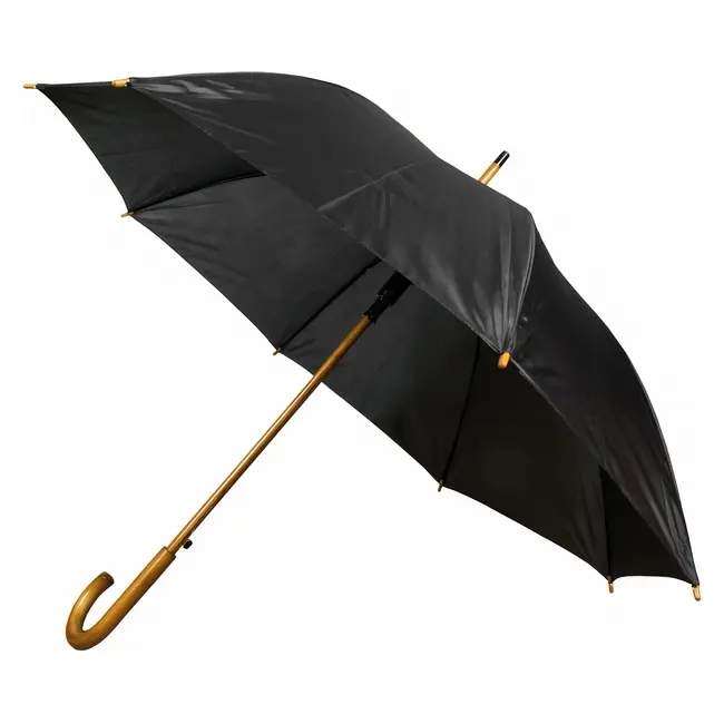 Зонт трость Древесный Черный 8725-01
