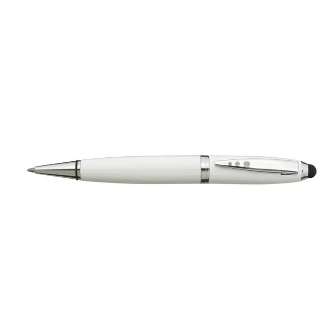 Ручка стилус металлическая Серебристый Белый 3168-01