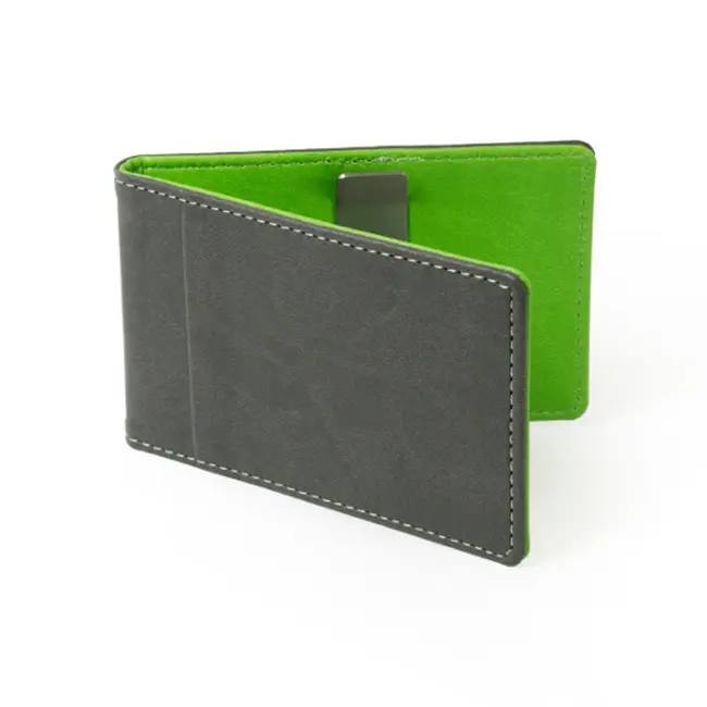 Кардхолдер с RFID защитой Серый Зеленый 8797-01