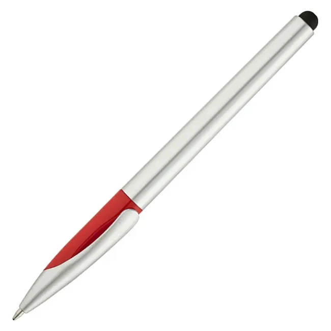 Ручка-стилус пластиковая Серебристый Красный 10053-01
