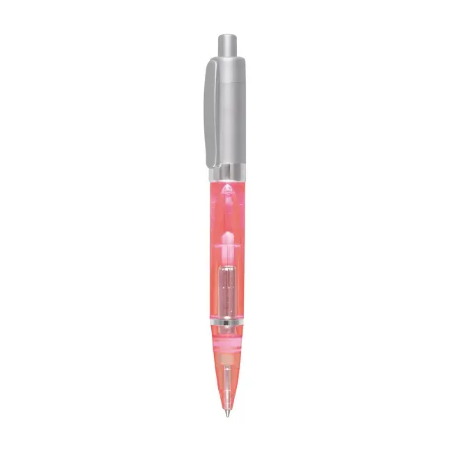 Ручка с подсветкой Серебристый Розовый 3034-01