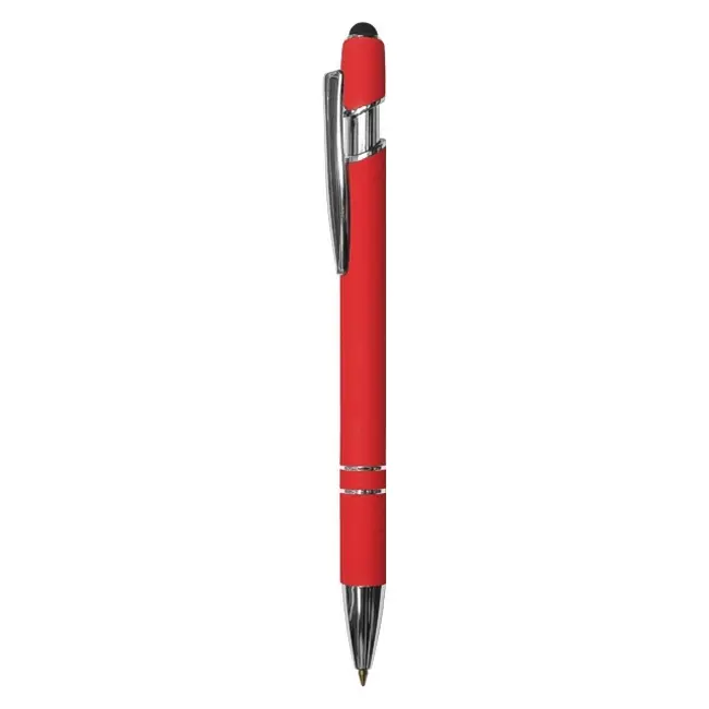 Ручка стилус металева Серебристый Черный Красный 13543-03