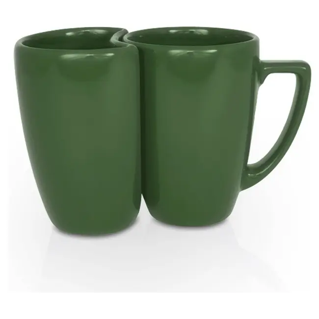Набір з двох чашок Eden Plus керамічний 330 / 250 мл Зеленый 1802-22