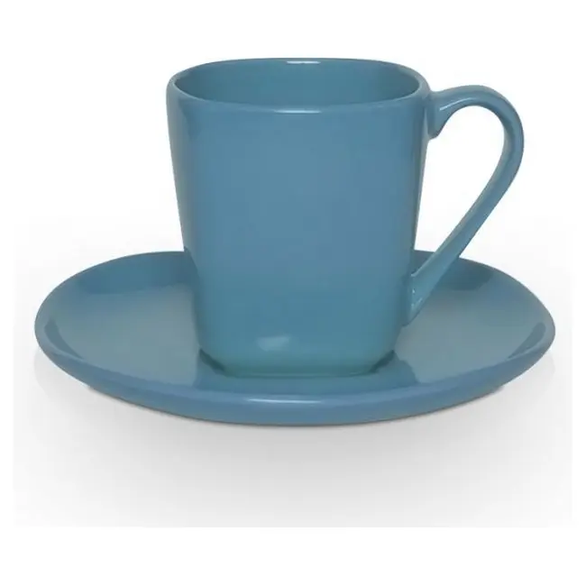 Чашка керамическая Etna S с блюдцем 180 мл Голубой 1753-09