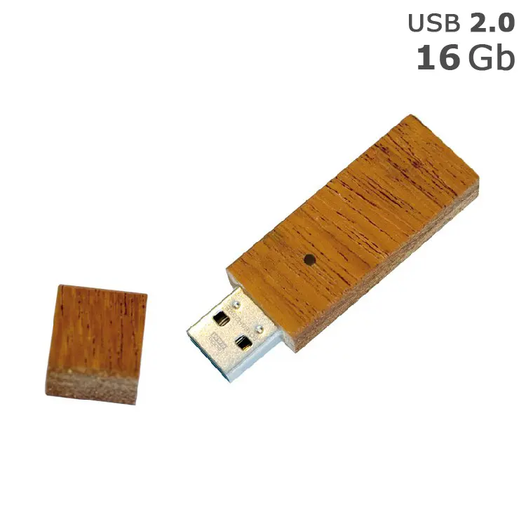 Флешка 'GoodRAM' 'ECO' под логотип 16 Gb USB 2.0 Древесный 4473-01