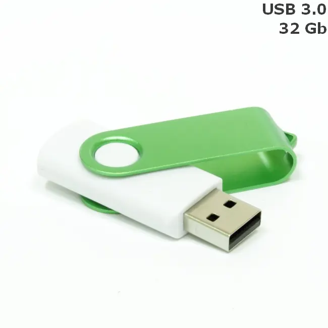 Флешка 'Twister' 32 Gb USB 3.0 Зеленый Белый 15258-07