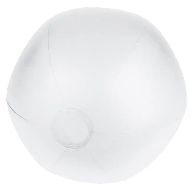 Небольшой пляжный мяч диаметр 28 см. Белый Прозрачный 4975-08