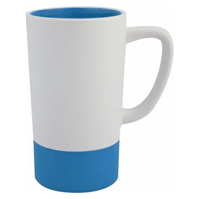 Чашка керамическая 400мл Синий Белый 13687-02
