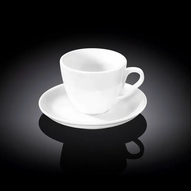 Чашка з блюдцем 'Wilmax' для чаю 190мл Белый 9745-01