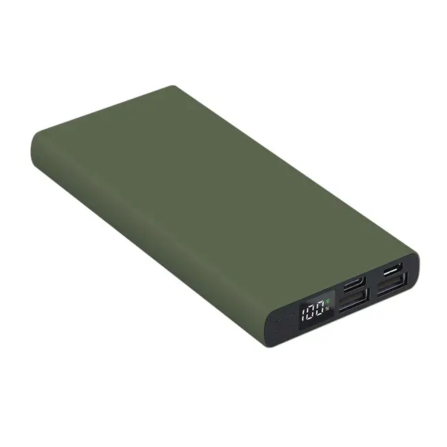 Универсальная мобильная батарея Powerbank 'Model A' matt 10000 mAh Зеленый Черный 5482-123