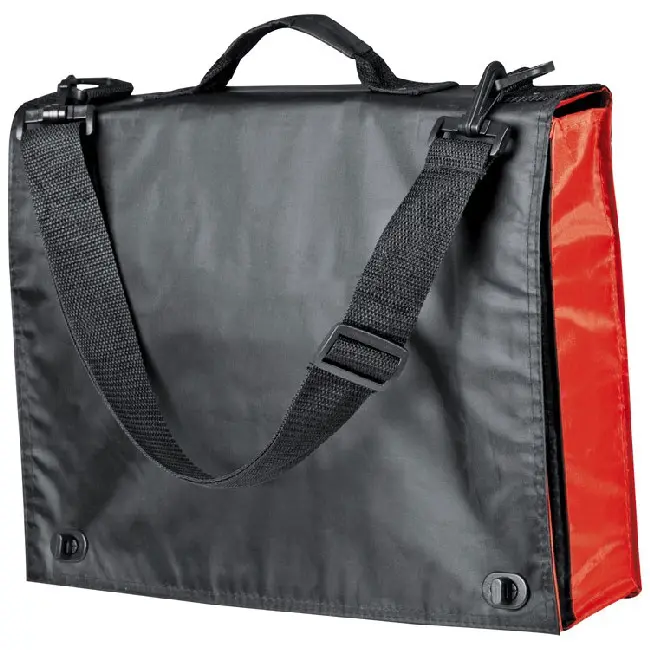 Сумка-портфель на плече Черный Красный 5099-02