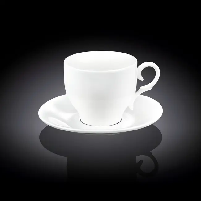 Чашка з блюдцем 'Wilmax' для капучино 170мл Белый 9732-01