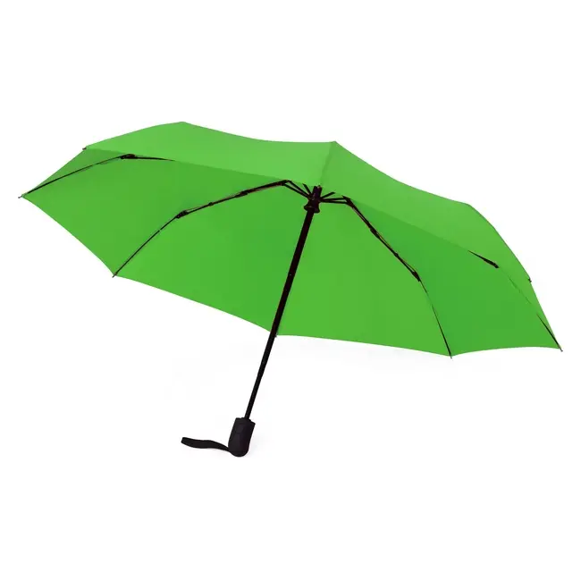 Зонт складной автомат Черный Зеленый 13595-10