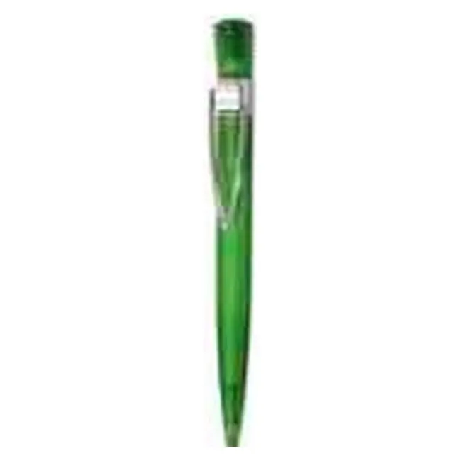 Ручка пластиковая Серебристый Зеленый 3895-01