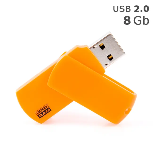 Флешка 'GoodRAM' 'COLOUR' под логотип 8 Gb USB 2.0 оранжевая Оранжевый 4512-04