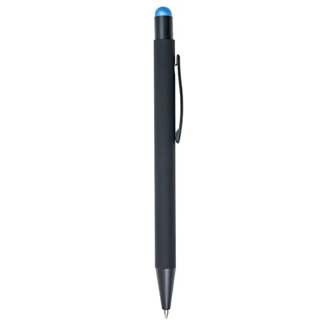 Ручка стилус металева Черный Голубой 13077-02