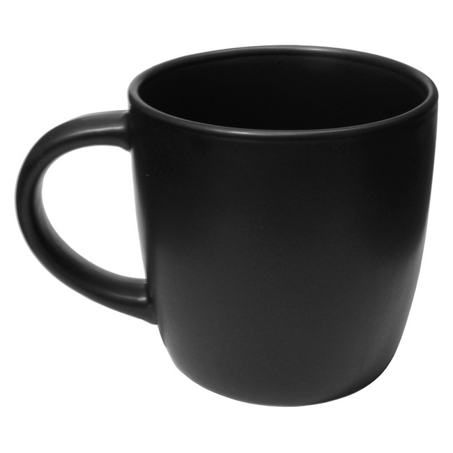 Чашка керамическая матовая 3 сорт 330мл Черный 12434-01