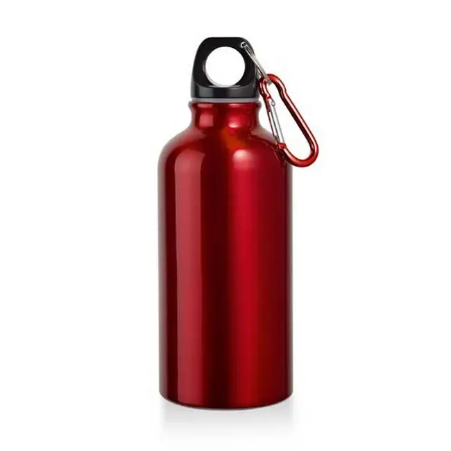 Бутылка для спорта алюминиевая 400 мл Красный Черный 9936-03