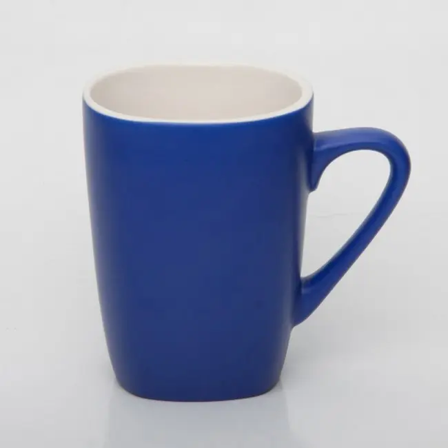 Чашка керамічна 250 мл Белый Синий 5402-03