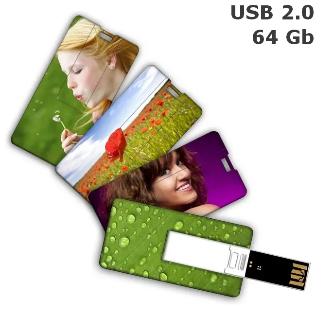 Флешка 'GoodRAM' 'CREDIT CARD mini' 64 Gb USB 2.0 Белый 6358-01