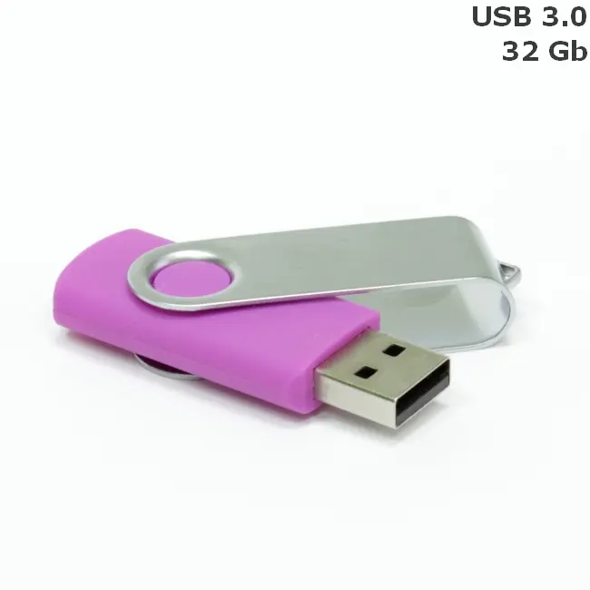 Флешка 'Twister' 32 Gb USB 3.0 Фиолетовый Серебристый 15258-84