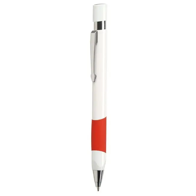 Ручка пластиковая Серебристый Белый Красный 5602-04