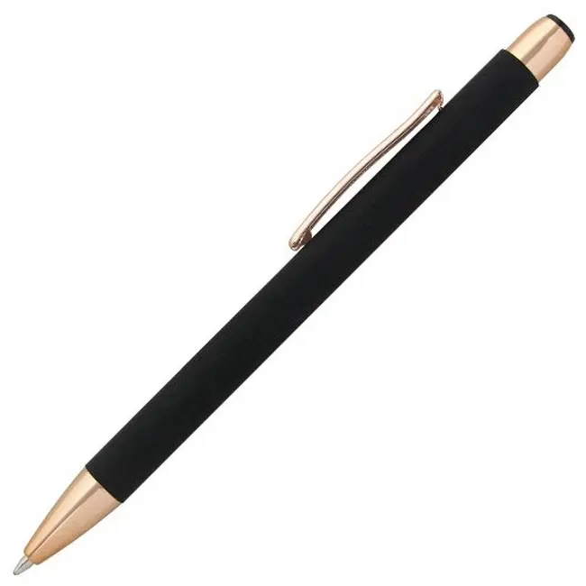Ручка металлическая 'GLORIA' soft-touch зеркальный лого Золотистый Черный 15195-03