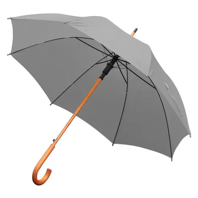 Зонт трость Древесный Серый 8756-09