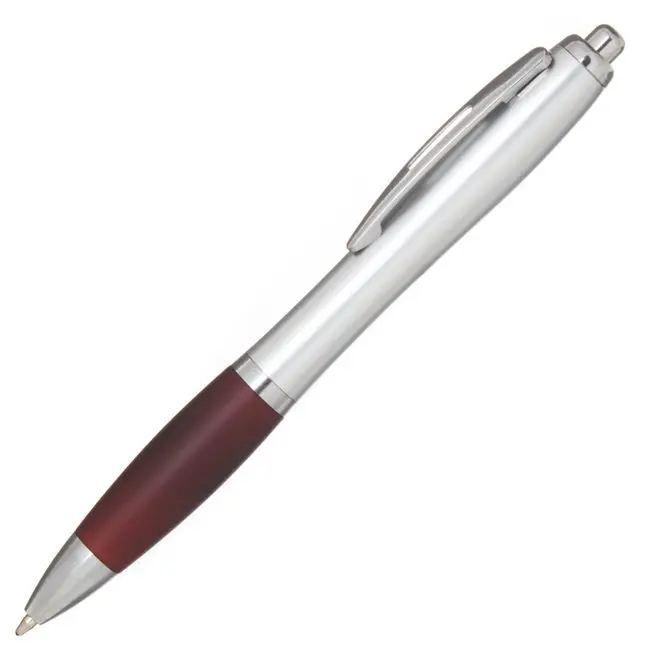 Ручка пластикова Серебристый Красный 4588-05