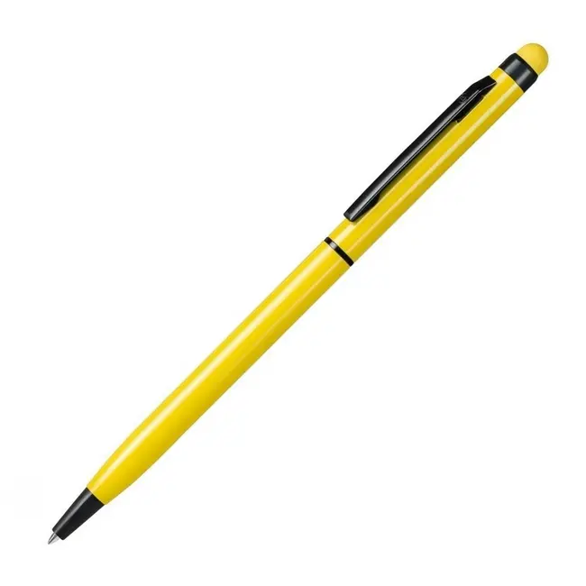 Ручка-стилус металлическая Черный Желтый 14262-05