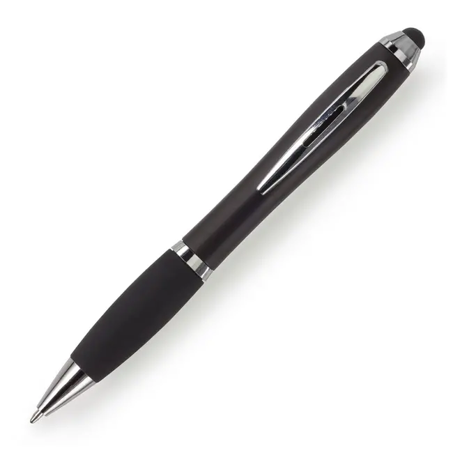 Ручка стилус пластиковая Черный Серебристый 1434-07