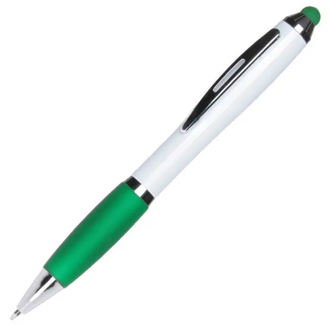 Ручка стилус пластиковая Серебристый Белый Зеленый 13053-06