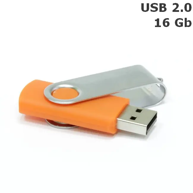 Флешка 'Twister' 16 Gb USB 2.0 Серебристый Оранжевый 3675-81