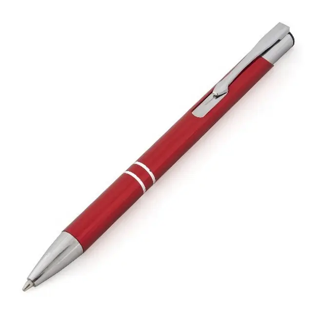 Ручка металева з насічками Красный Серебристый 7079-01