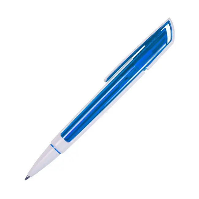 Ручка пластикова Синий Белый 7228-03