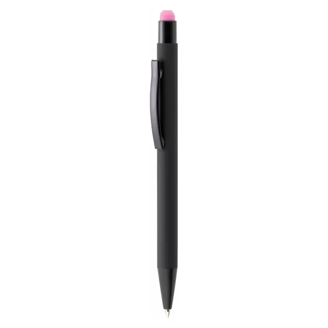 Ручка стилус шариковая металлическая Черный Розовый 12605-04